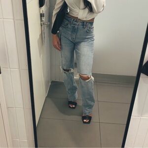 Abercrombie 90s straight ultra high rise jeans